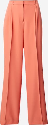 SOMETHINGNEW Wide leg Pleat-Front Pants in Pink: front