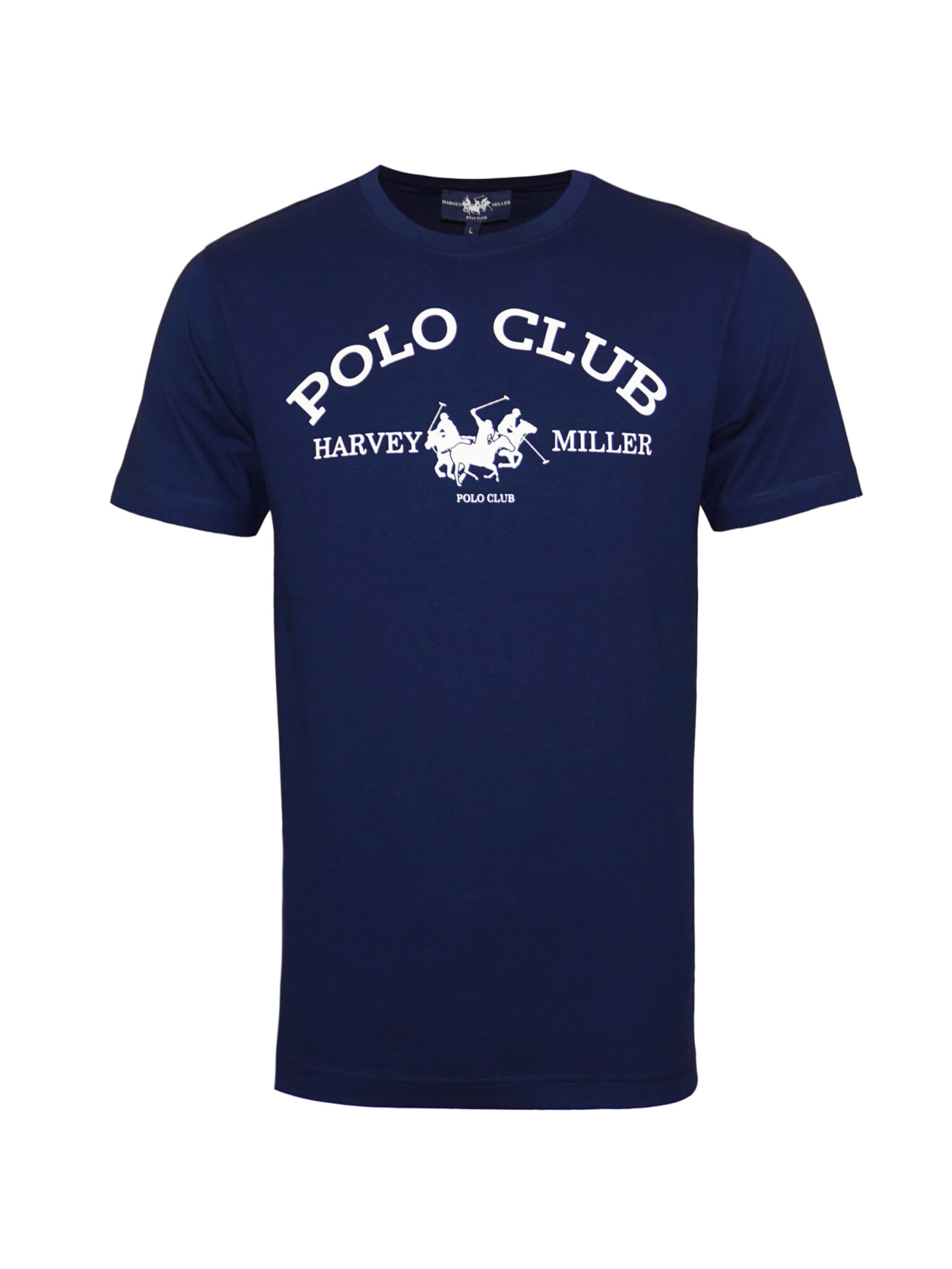 Maglietta 'Polo Club' di HARVEY MILLER in blu: frontale