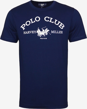 HARVEY MILLER Shirt 'Polo Club' in Blauw: voorkant