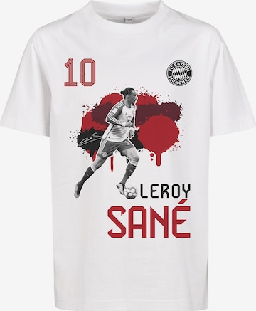 FC BAYERN MÜNCHEN Performance Shirt 'Leroy Sané' in White: front