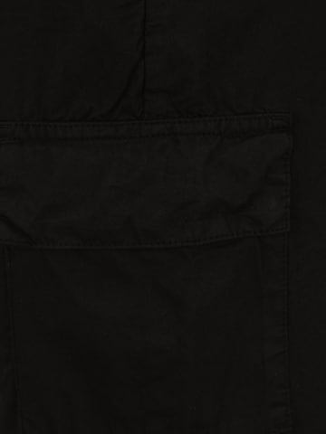 Urban Classics Tapered Cargo Pants in Black