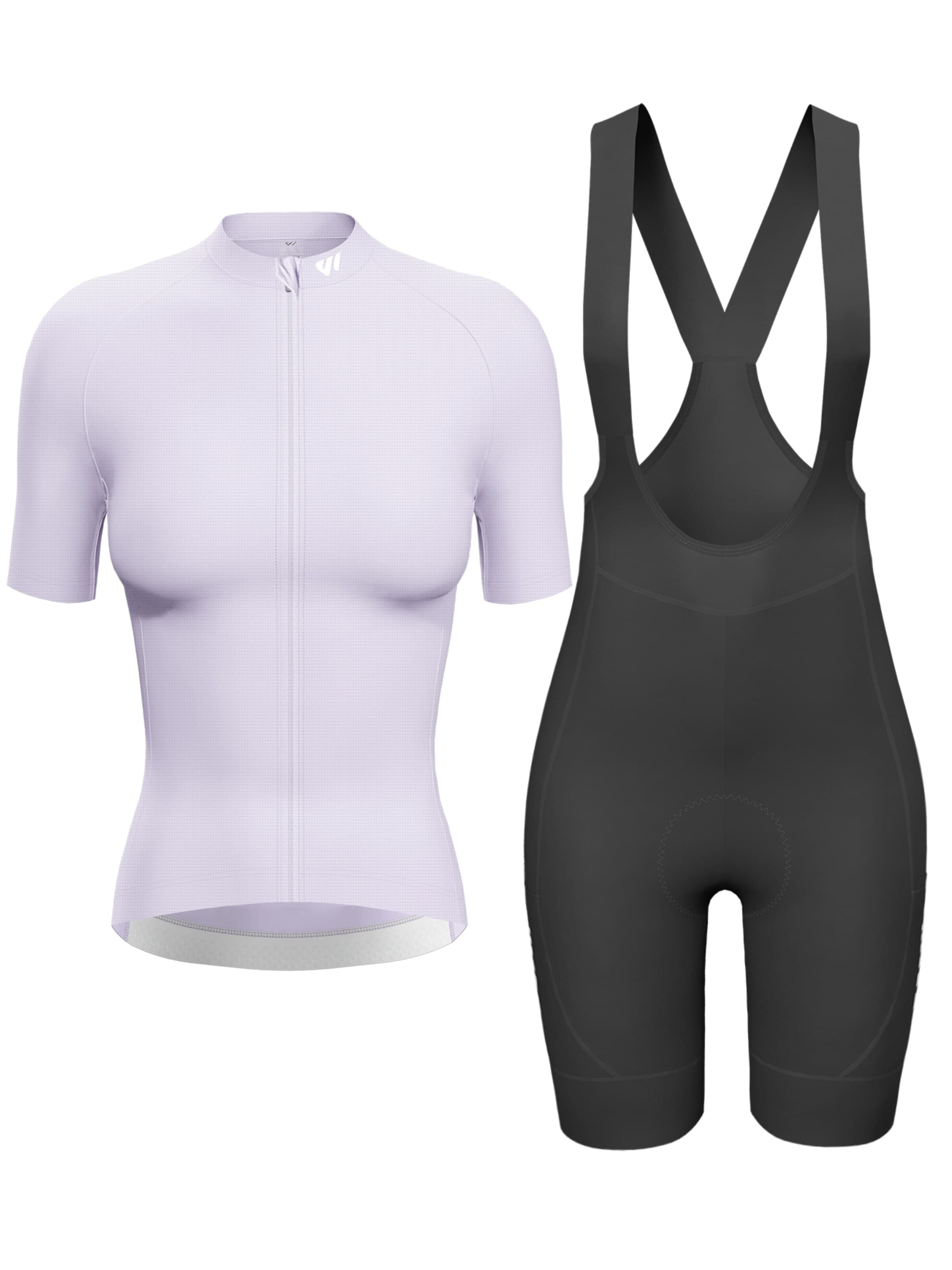 WULIBIKE Sweatsuit 'Wulibike Radsport-Set Road Training & Fitness in Lila/Schwarz' in Purple: front