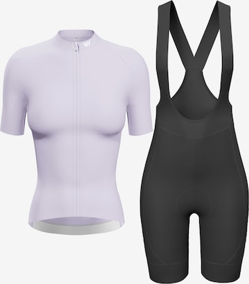 Survêtement 'Wulibike Radsport-Set Road Training & Fitness in Lila/Schwarz' WULIBIKE en violet : devant
