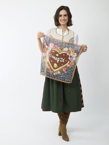 CODELLO Traditional shawl in Grey