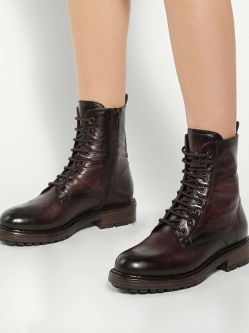 Dune LONDON Veterlaarsjes 'Patley' in Bruin