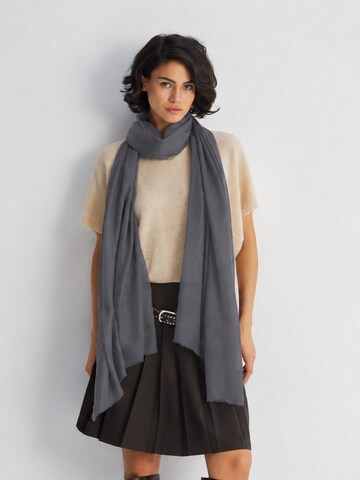 Écharpe SILK & CASHMERE en gris : devant