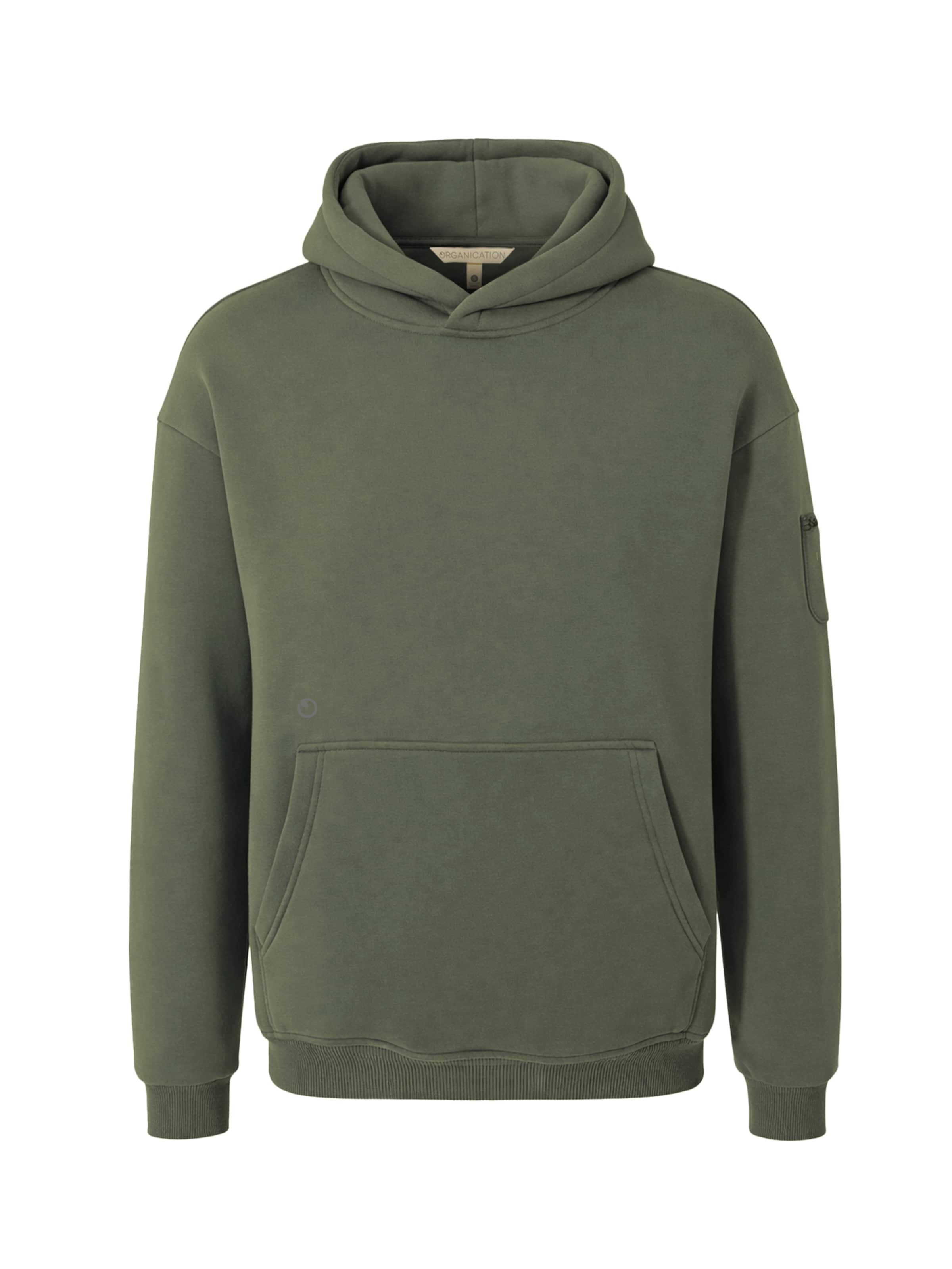 Organication Sweatshirt in Grün: Vorderseite