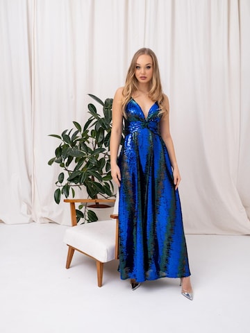 GRAZIA STORE Abendkleid 'Zelma'‌‌‌ in Blau