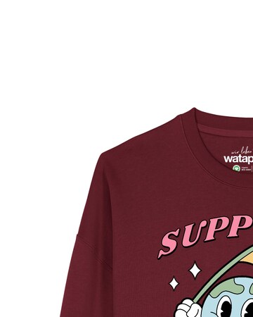 Watapparel Sweatshirt 'Support Local ' in Rot