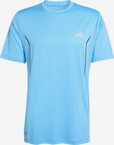 S dydžio Sportiniai marškinėliai 'Tech Apparel' iš ADIDAS PERFORMANCE, spalva – azuro spalva / juoda / balta, Prekių apžvalga