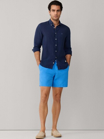 Hackett London Badeshorts in Blau