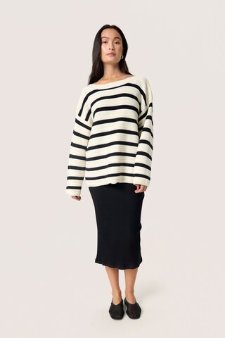 SOAKED IN LUXURY Trui 'SLSusanna' in Wit