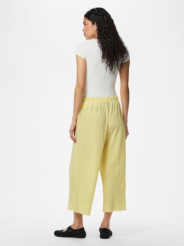 PIECES - Pierna ancha Pantalón en beige