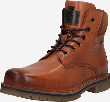 bugatti Lace-Up Boots 'Terenzio' in Brown: front