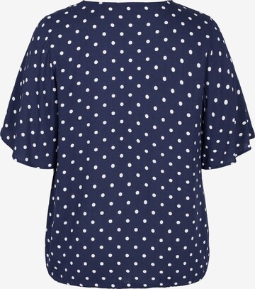 Zizzi Bluse in Blau