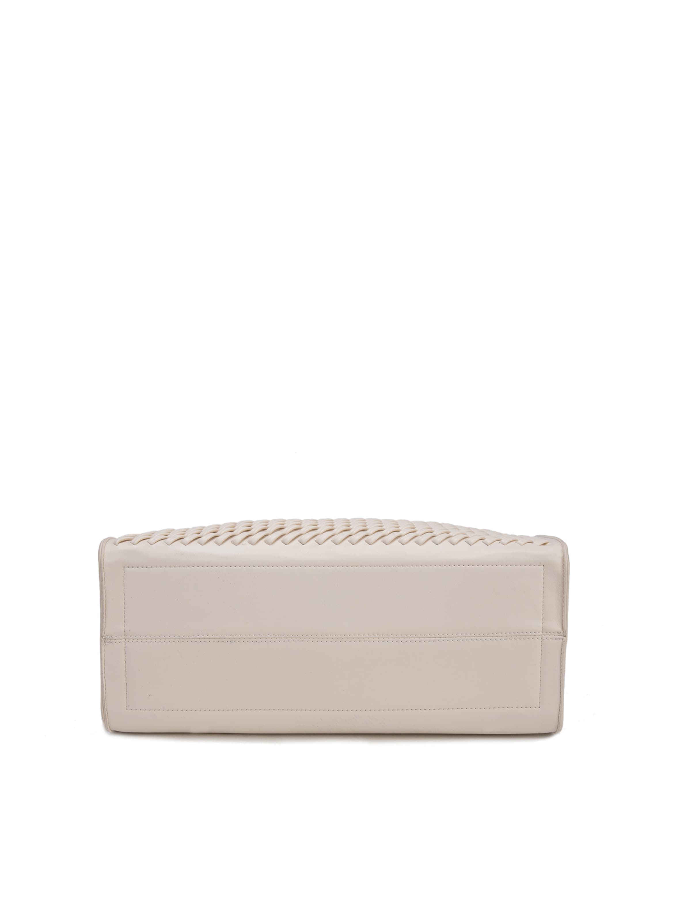 Shopper 'Borsa Shopper Silvana Elite - Pelle Vegana Intrecciata' di Diana&Co. in beige