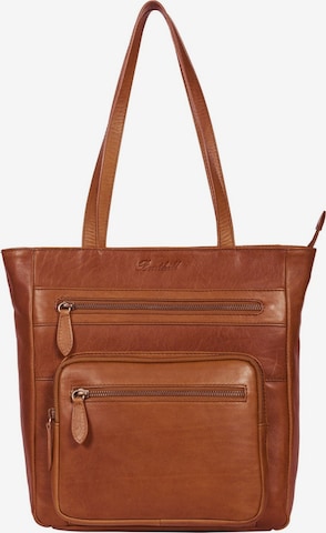 Benthill Schultertasche in Braun: Vorderseite