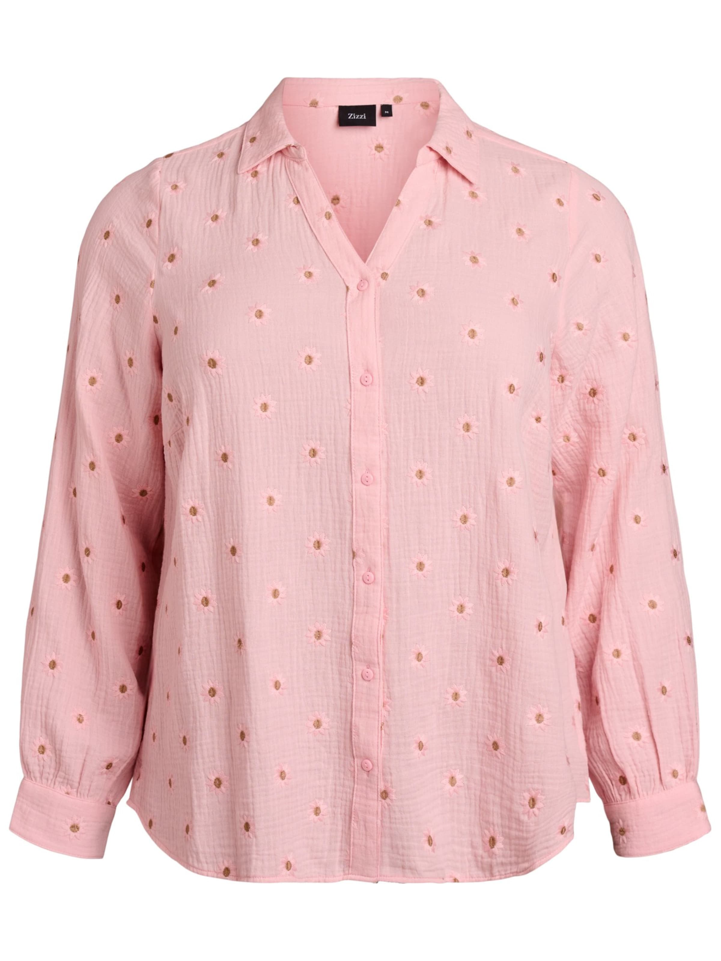 Zizzi Μπλούζα 'Viva' σε ανοικτό καφέ / ρόδινο, Άποψη προϊόντος