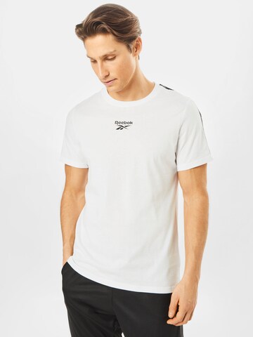 balts Reebok Sporta krekls: no priekšpuses