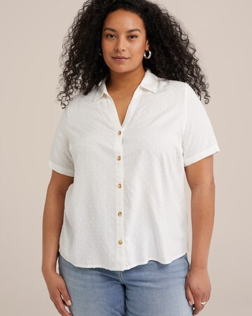 Camicia da donna di WE Fashion in bianco: frontale