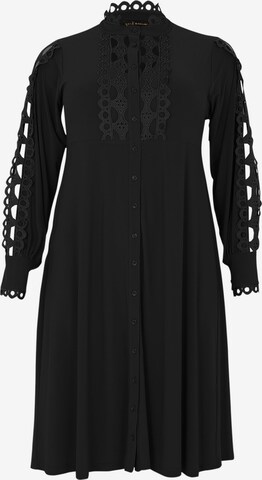 Yoek Dress in Black: front