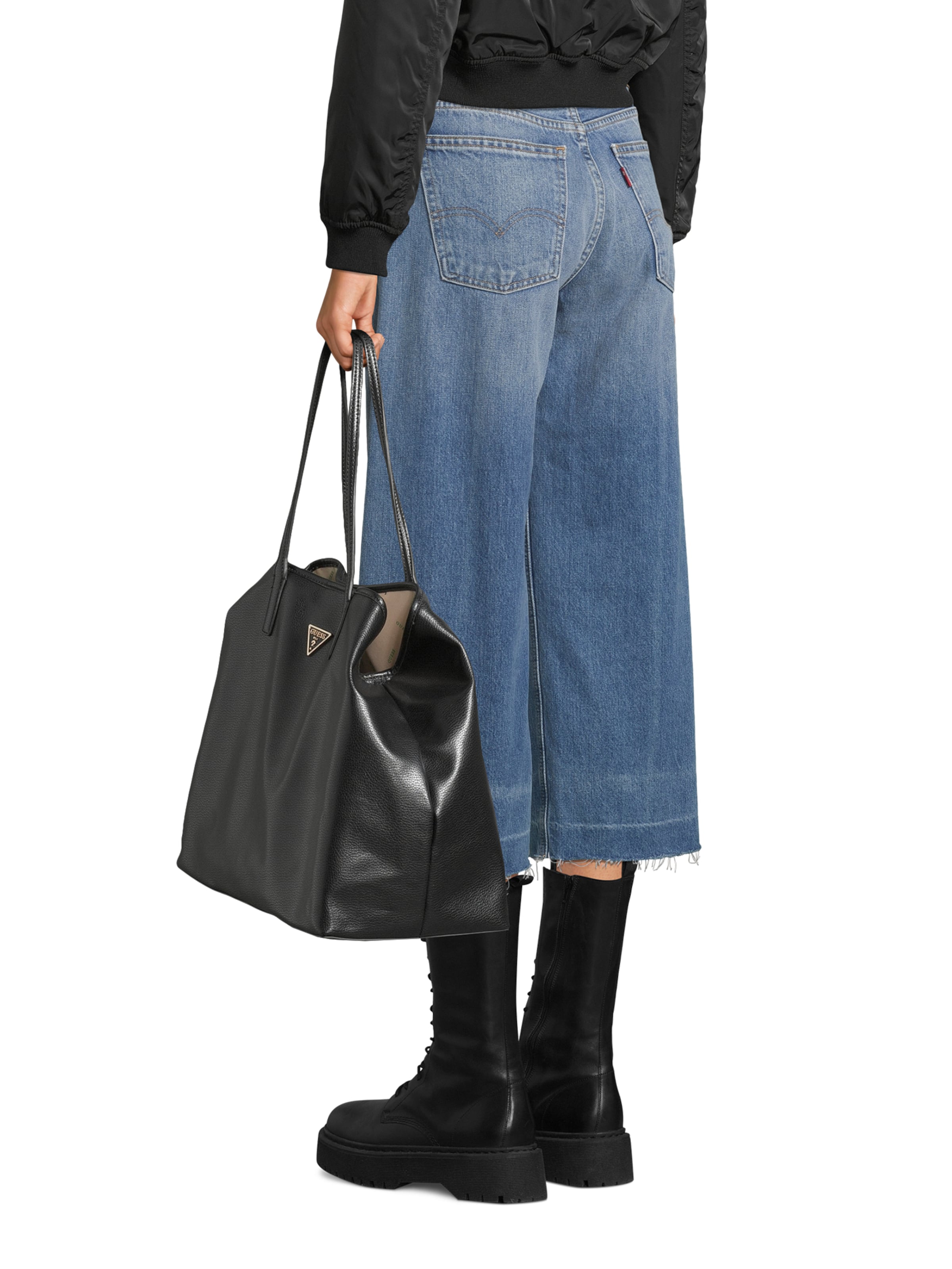 GUESS Μεγάλη τσάντα 'Victtoria' σε μαύρο