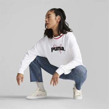 Hanorac sport de la PUMA pe alb