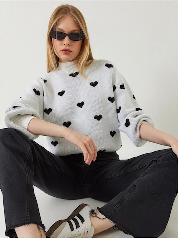 Bianco Lucci - Pullover em cinzento: frente