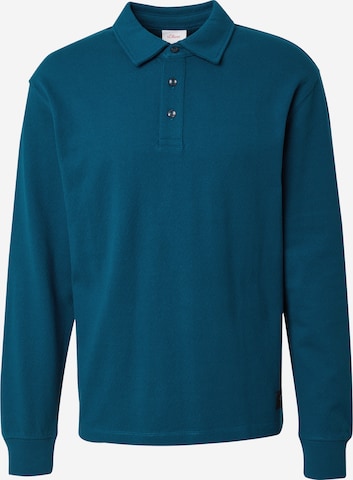 s.Oliver Sweatshirt in Groen: voorkant