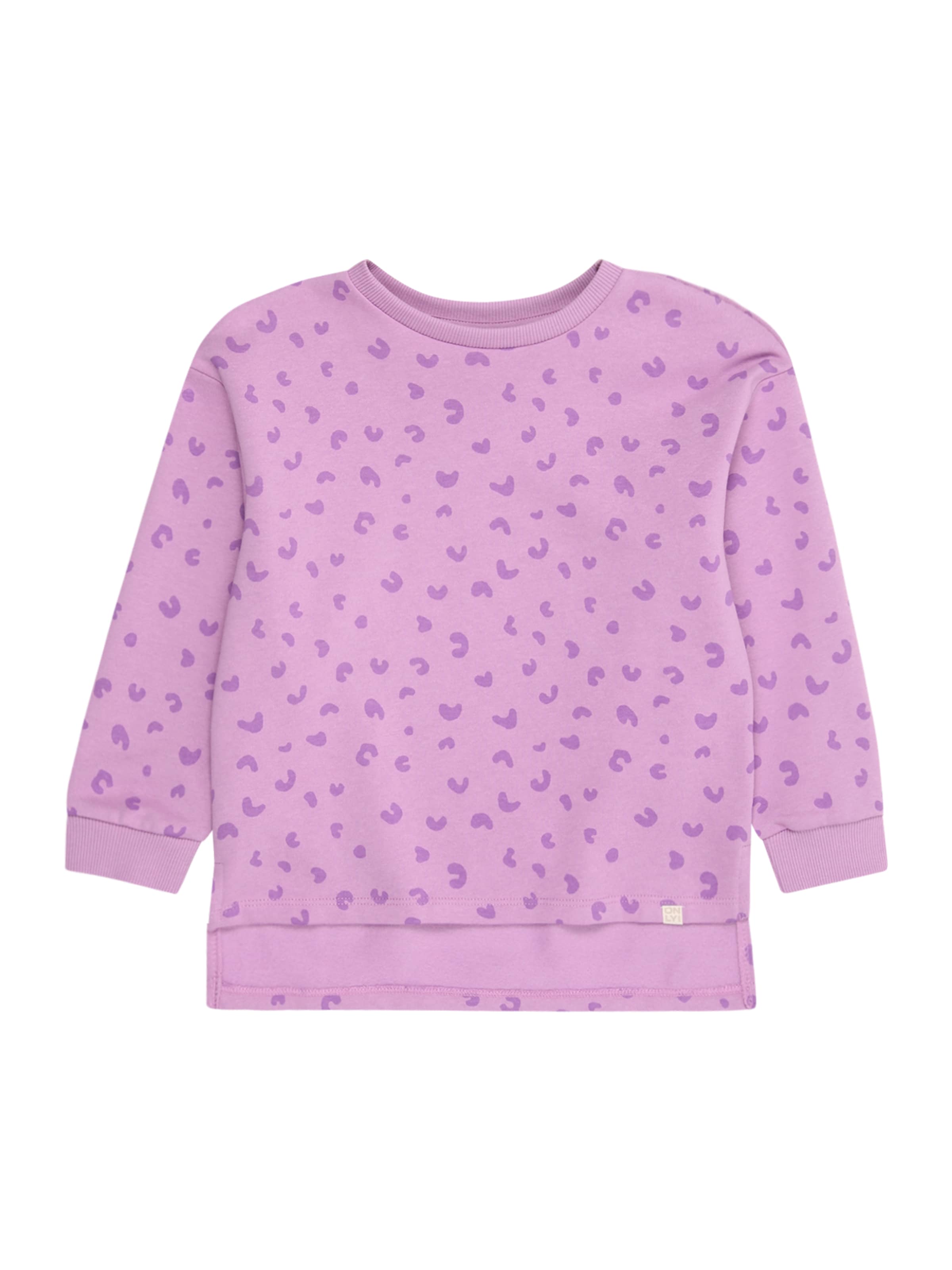 Only Mini - Sweatshirt 'KMGLEVINA' em roxo: frente