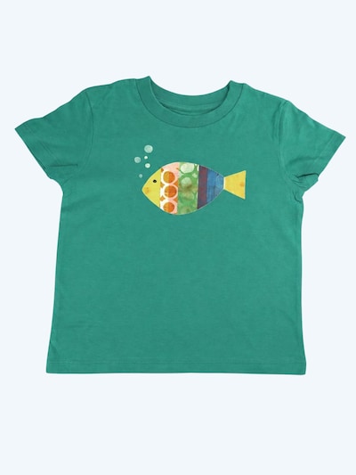 MelaDi Shirt 'Fisch'‌‌‌‌‌ in 98-104 in grün, Produktansicht