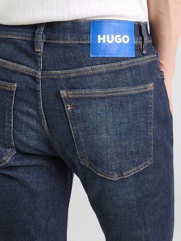 HUGO Слим фит Дънки 'Zane' в синьо