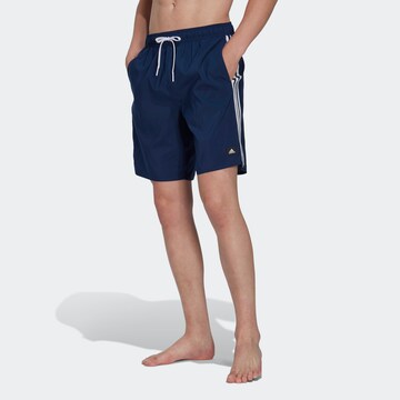 ADIDAS SPORTSWEAR Athletic Swim Trunks in Blue: front