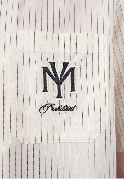 Camicia 'Dugout' in L Prohibited di colore nero / offwhite, Visualizzazione prodotti