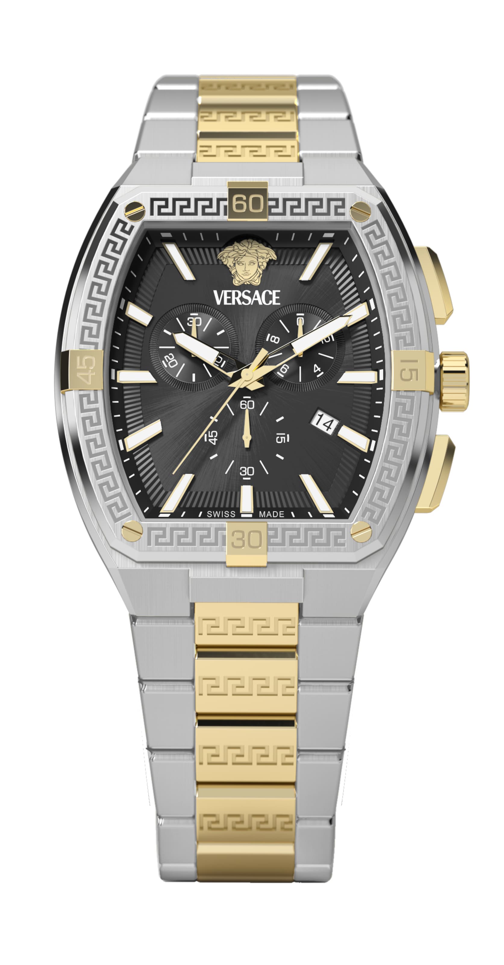 VERSACE Analog Watch in Gold / Black / Silver, Item view