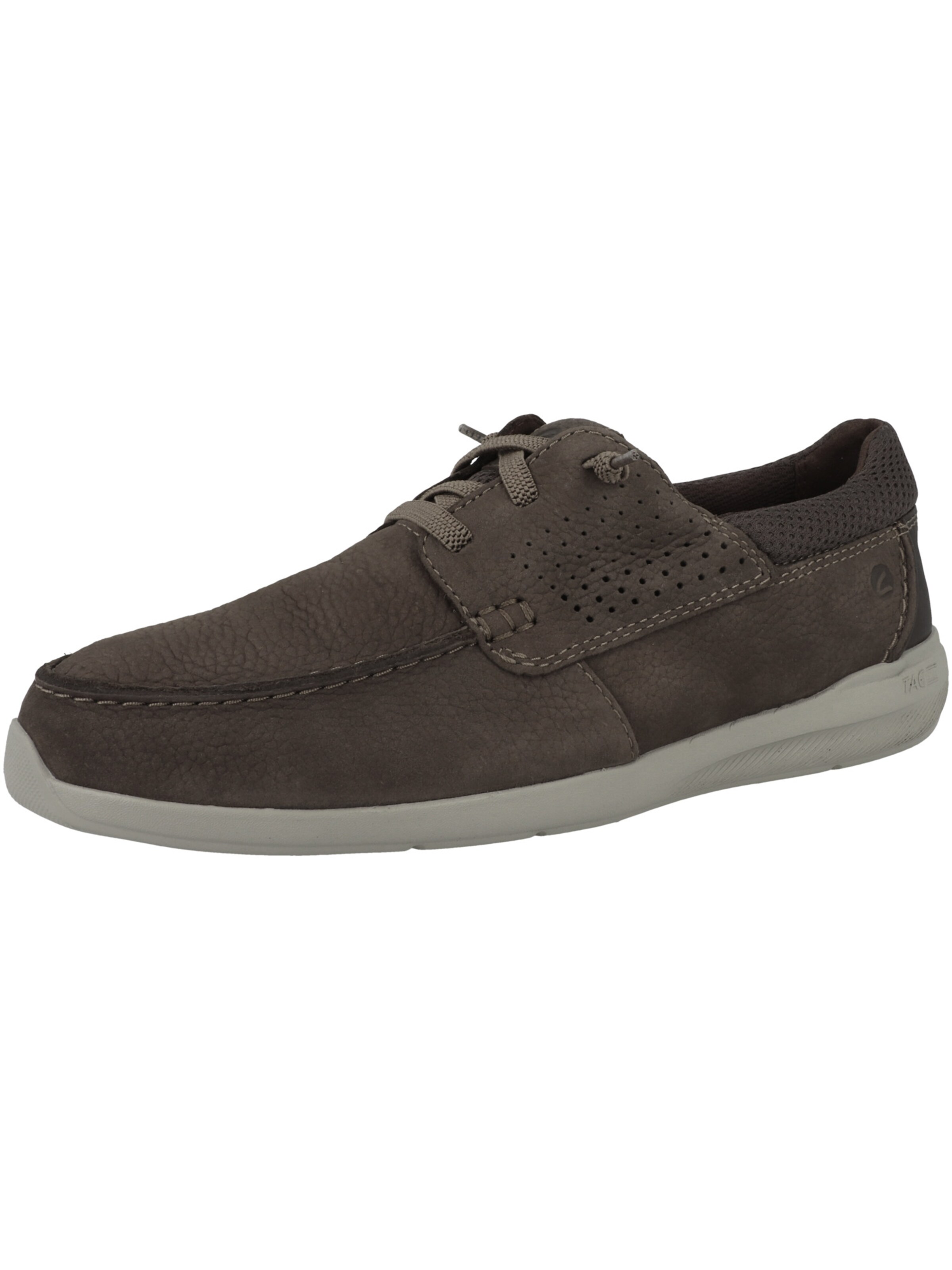 CLARKS Schnürschuh 'Gorwin Moc' in Braun: Vorderseite