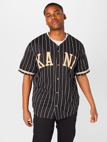 Coupe regular Chemise 'College' Karl Kani en noir : devant