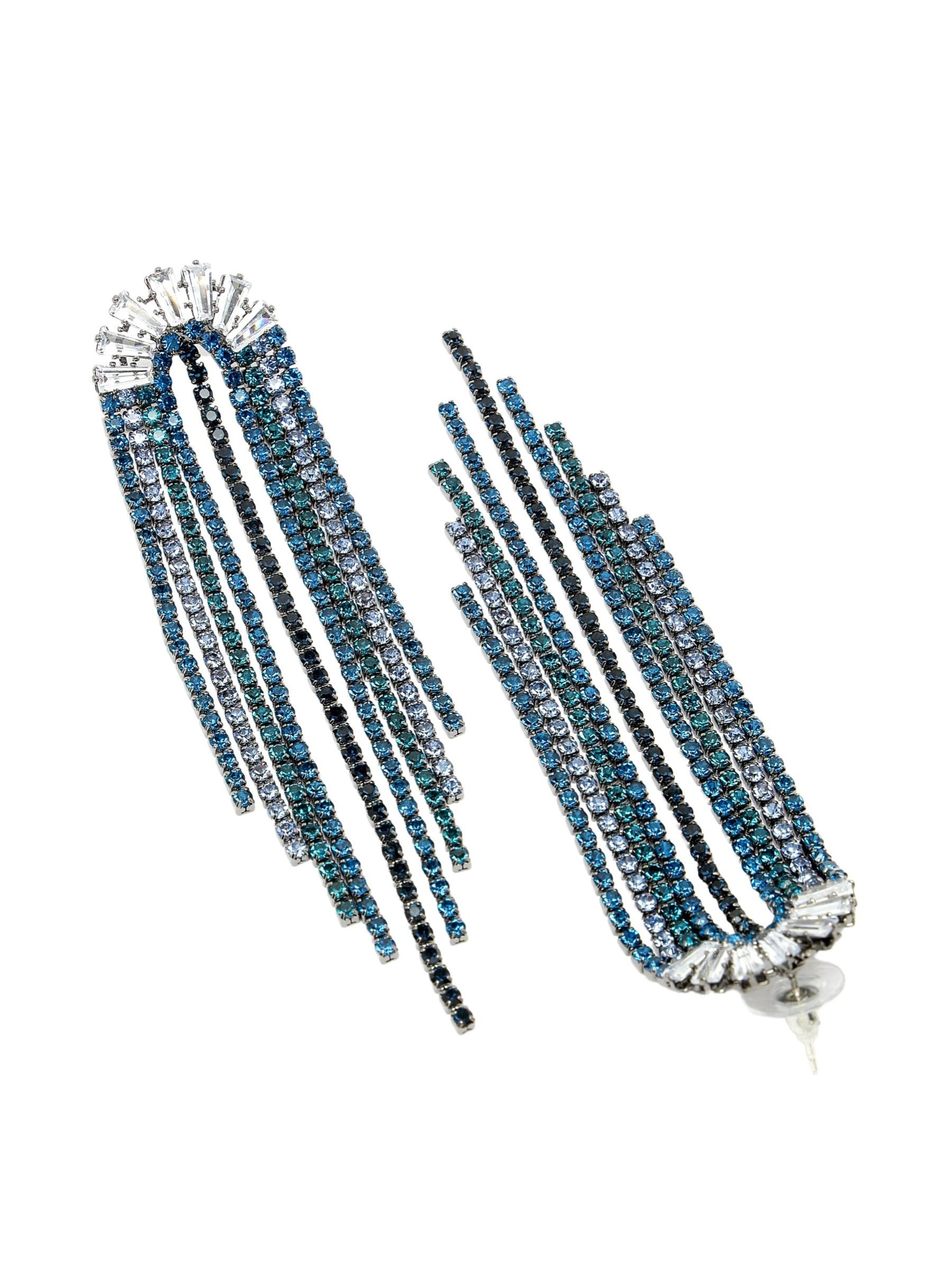 Boucles d'oreilles 'Jelenaia' AVANT-GARDE PARIS en bleu