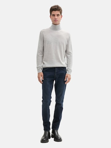 Slimfit Jeans 'Josh' de la TOM TAILOR pe albastru: față