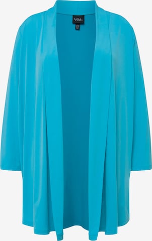 Ulla Popken Gebreid vest in Blauw: voorkant