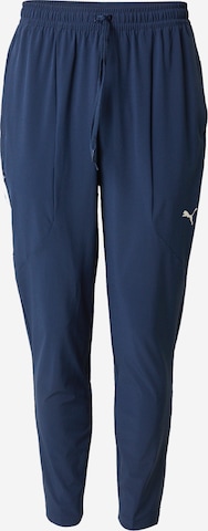PUMA Tapered Workout Pants 'FLEX' in Blue: front