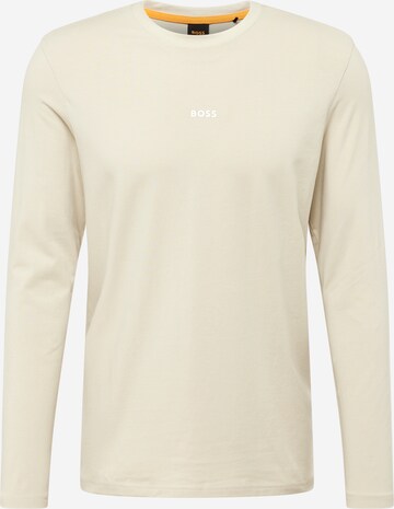 BOSS T-shirt 'Chark ' i beige: framsida