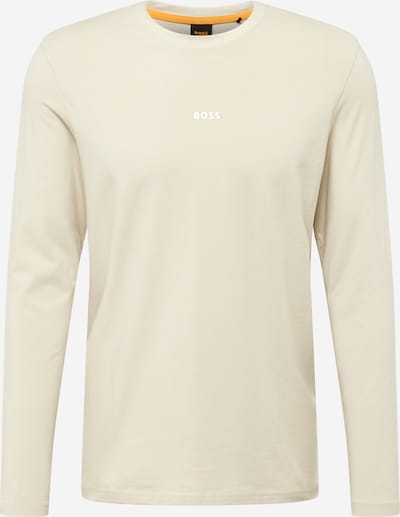 BOSS Shirt 'Chark ' in de kleur Beige / Wit, Productweergave