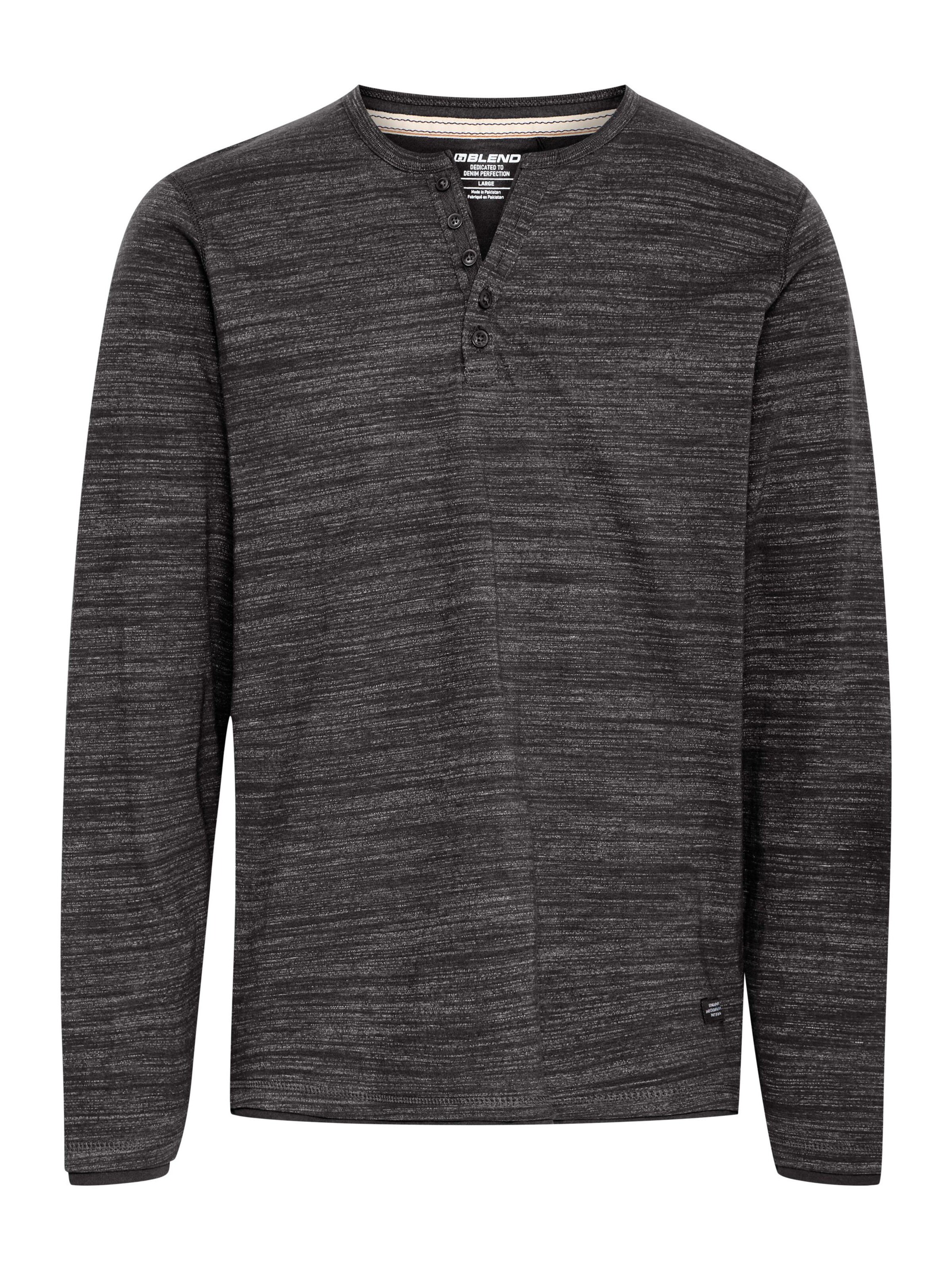 BLEND Shirt in Zwart: voorkant