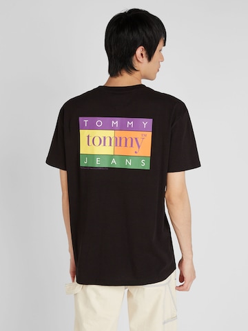 Tommy Jeans Shirt in Zwart: voorkant