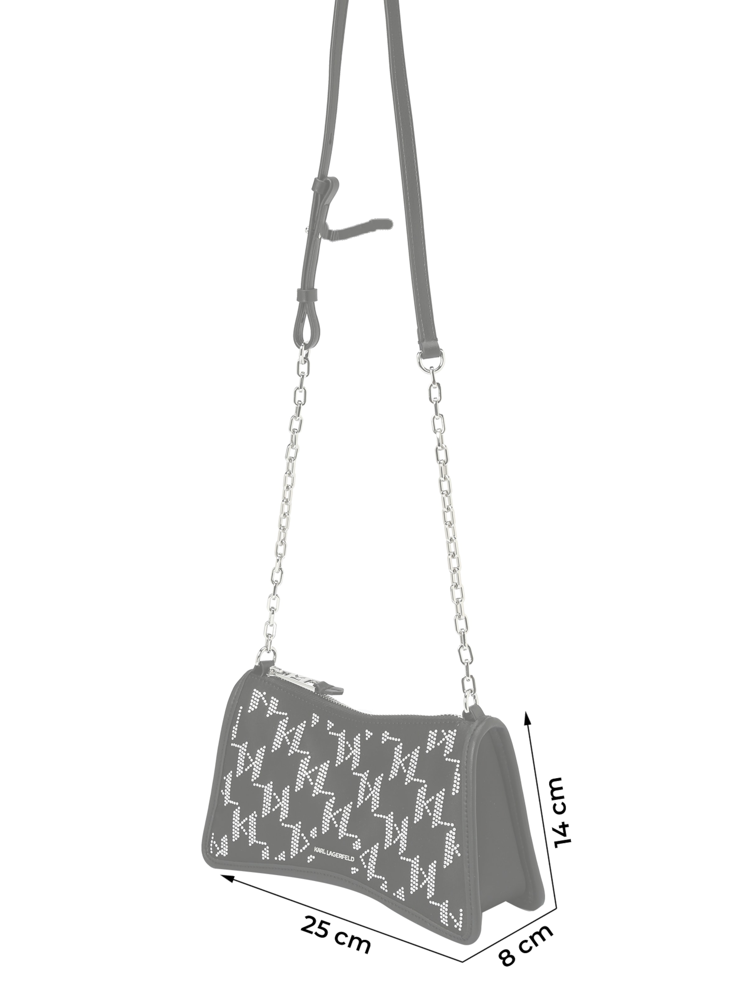Karl Lagerfeld Crossbody bag 'Seven' in Black