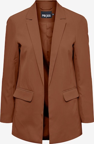 PIECES Blazer 'Bossy' in Brown: front