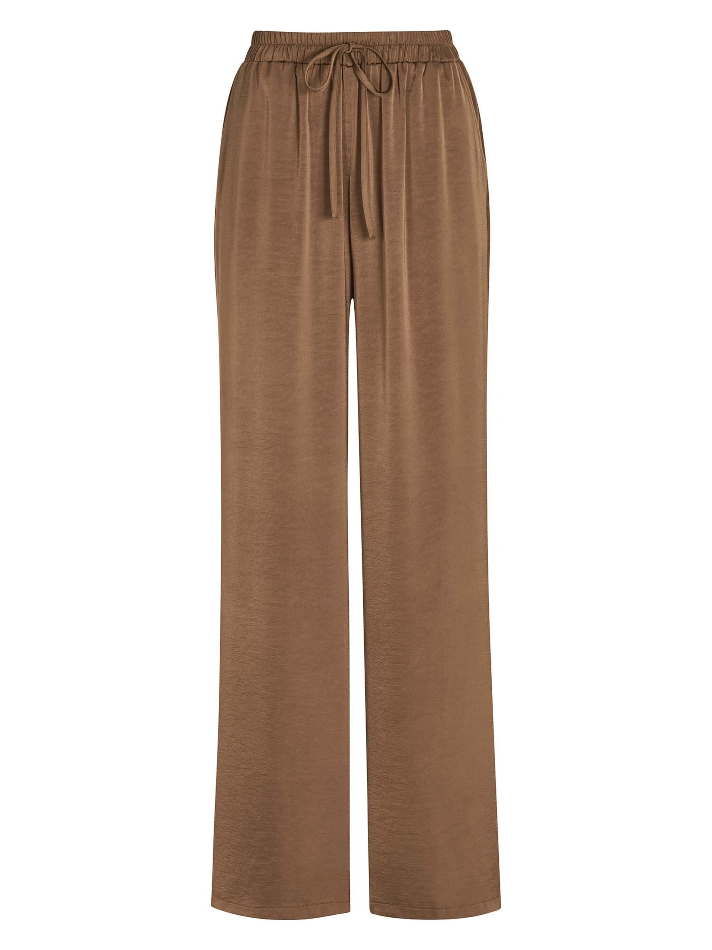 Loosefit Pantalon MADELEINE en marron : devant