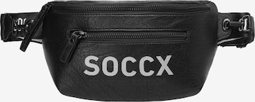 Soccx Fanny Pack in Black: front