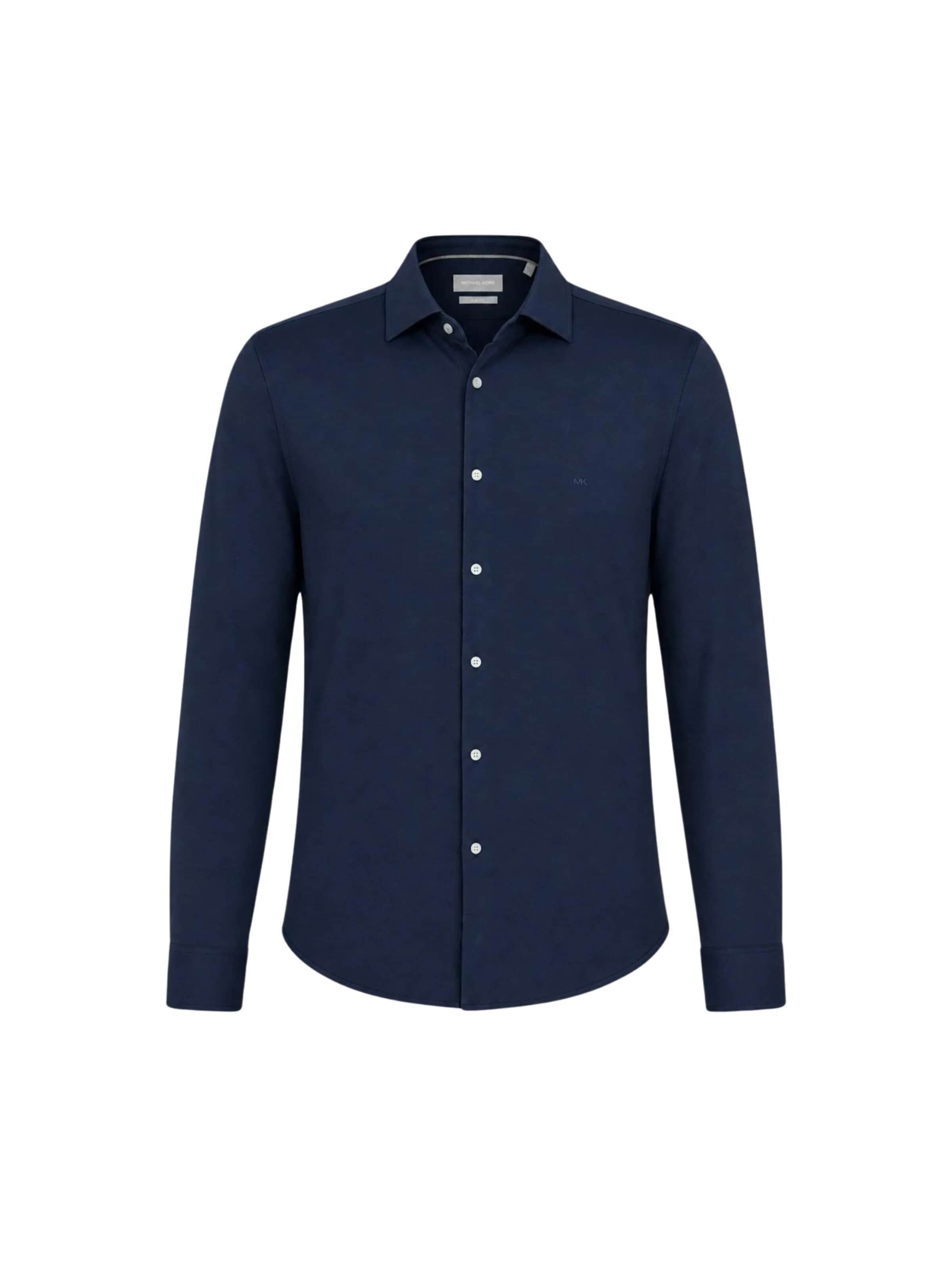 Michael Kors - Camiseta 'MICHAEL KORS PERFORMANCE KNIT SLIM FIT CAMICIA' en azul: frente